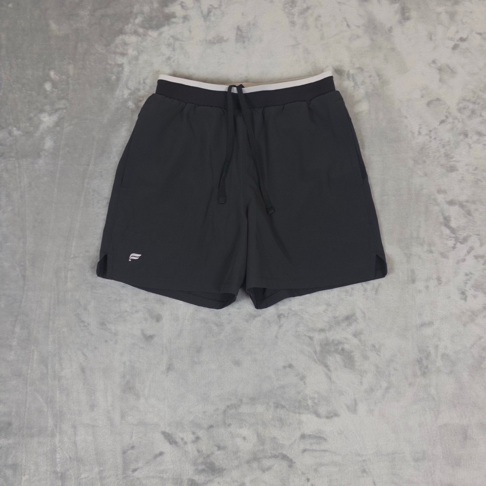 Fabletics Athletic Training Shorts Mens S Black Lined Drawstring Running Gym